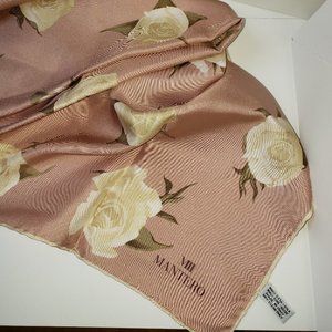 Mantero Women's Dusty Pink Silk Scarf